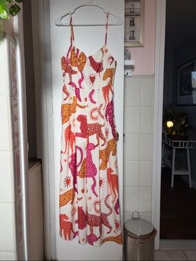 Colorful Leopard Print Jumpsuit